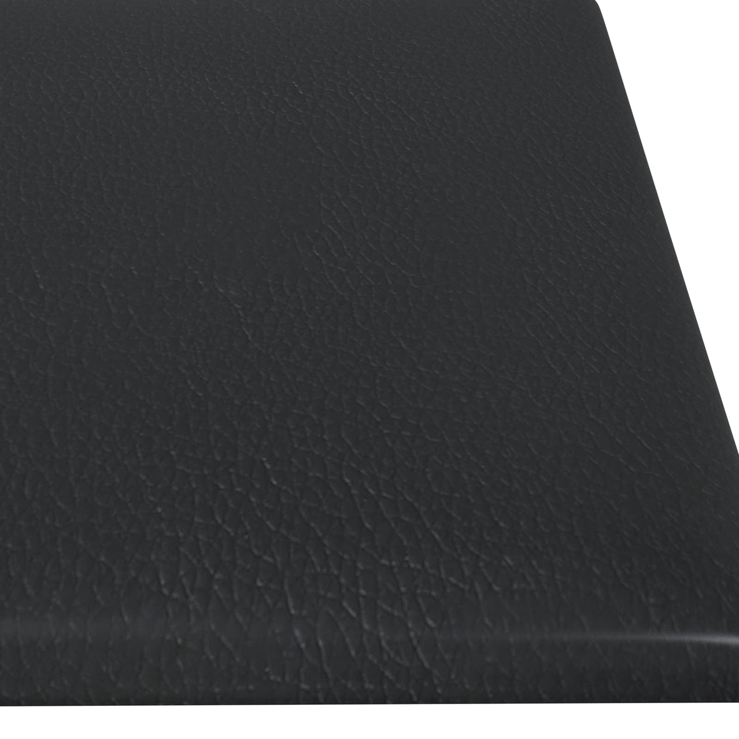 Væghovedgærde 12 pcs 60 x 15 cm Sort Stof