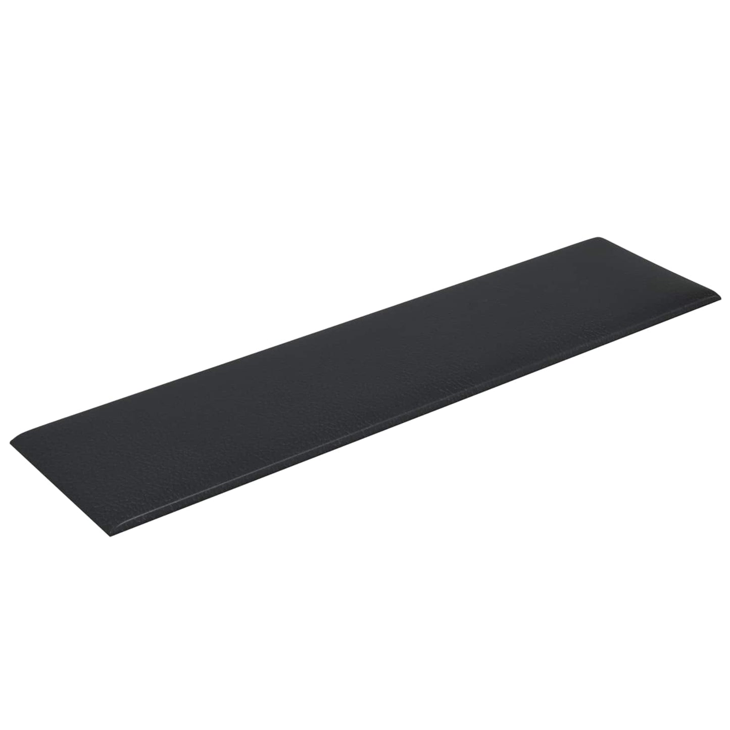 Væghovedgærde 12 pcs 60 x 15 cm Sort Stof