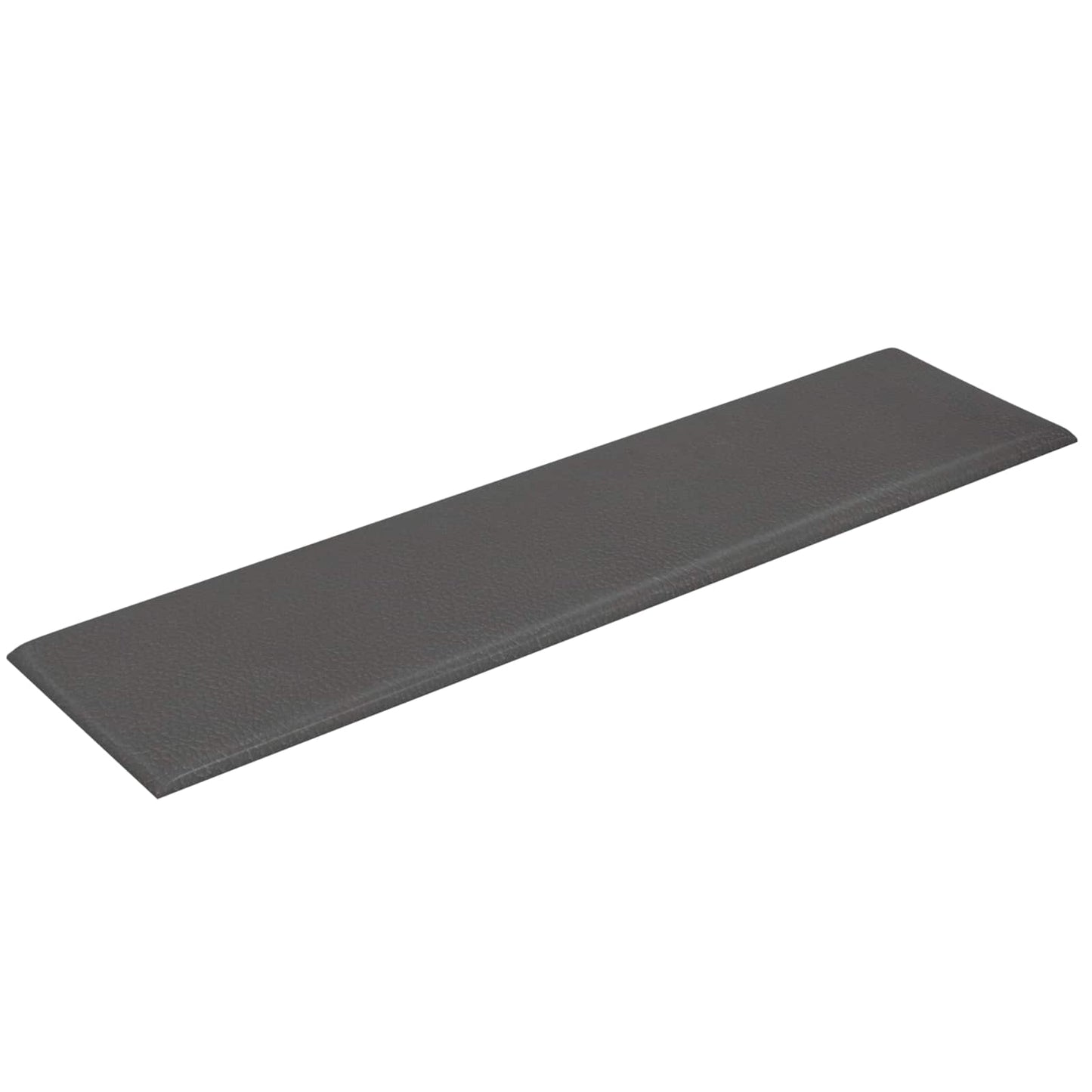 Væghovedgærde 12 pcs 60 x 15 cm Grå Stof