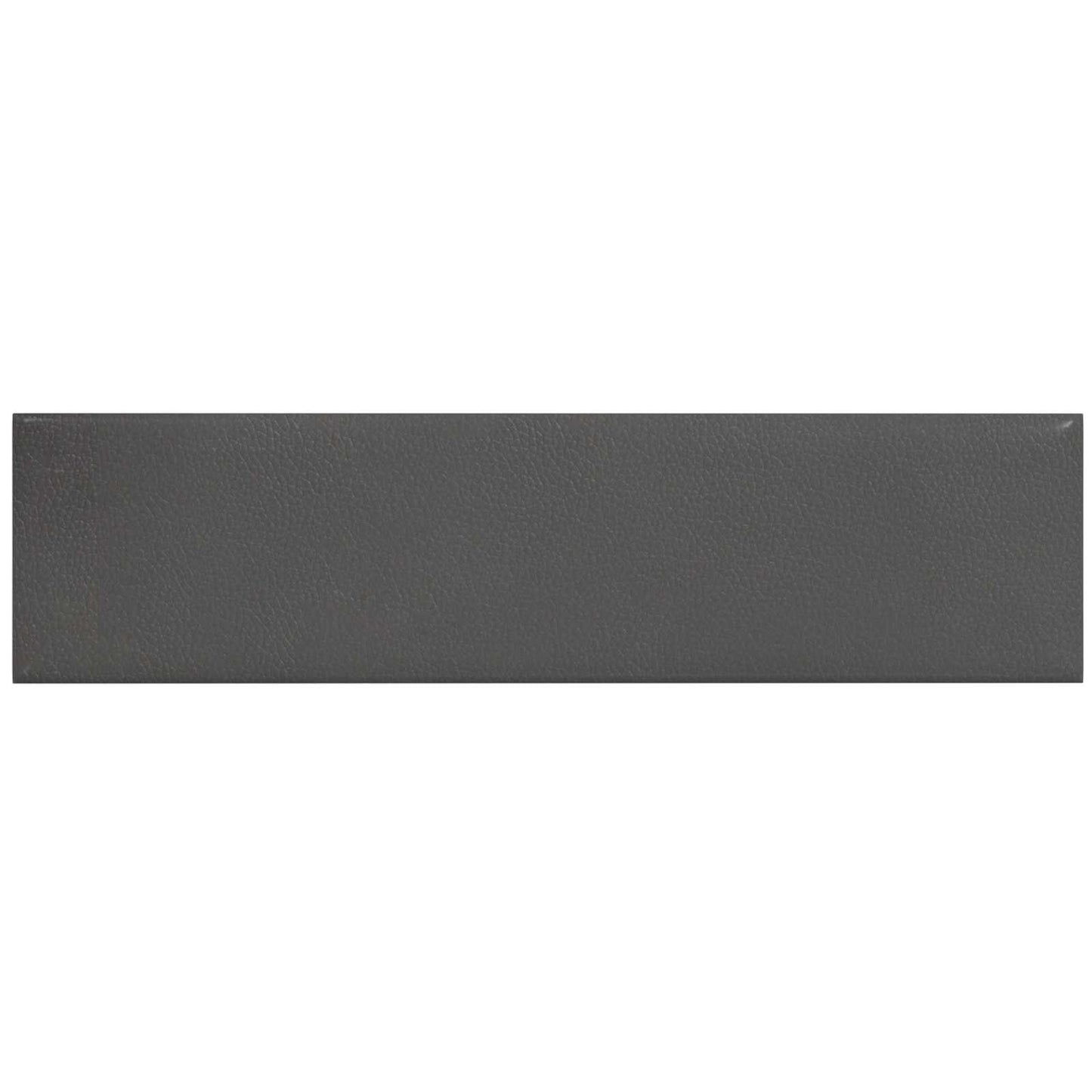 Væghovedgærde 12 pcs 60 x 15 cm Grå Stof