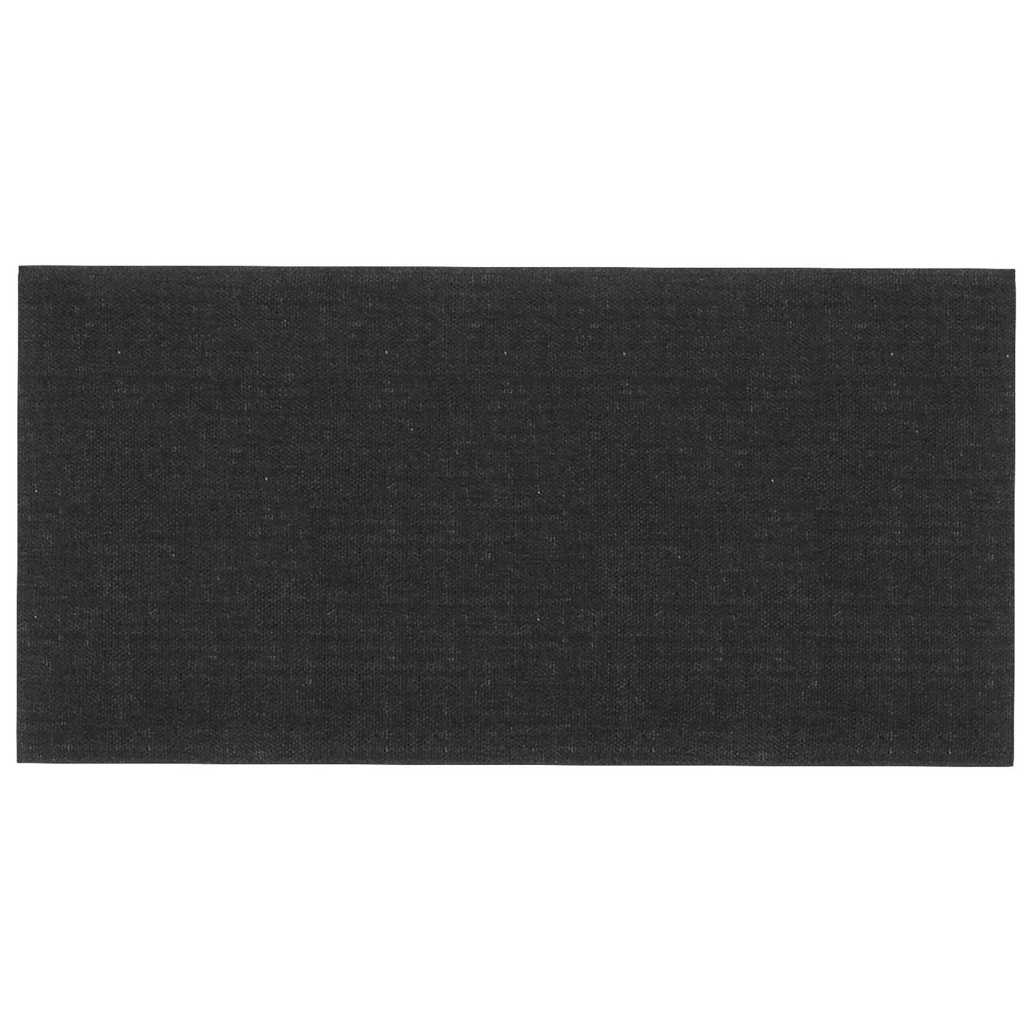 Væghovedgærde 12 pcs 60 x 30 cm Sort Stof