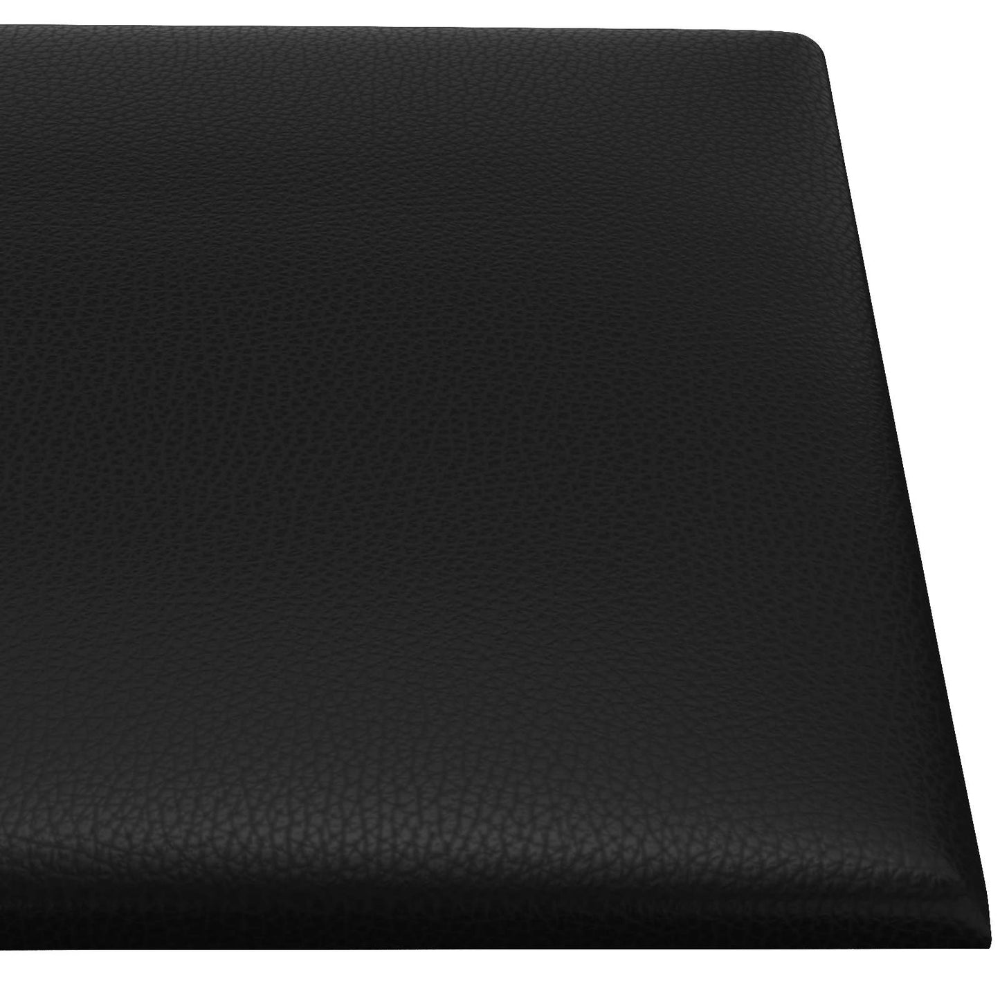 Væghovedgærde 12 pcs 90 x 15 cm Sort Stof