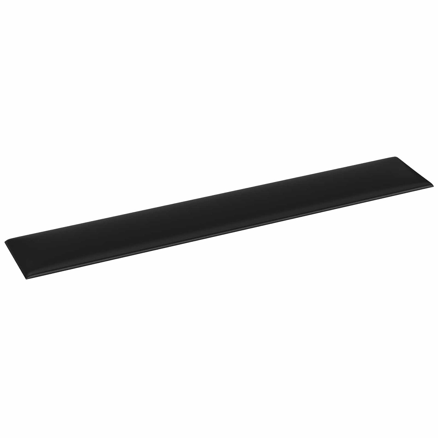 Væghovedgærde 12 pcs 90 x 15 cm Sort Stof