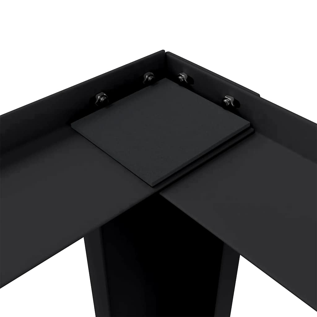 Vaskemaskine Pedestal 2 pcs Sort 127 x 54,5 x 32,5 cm Stål