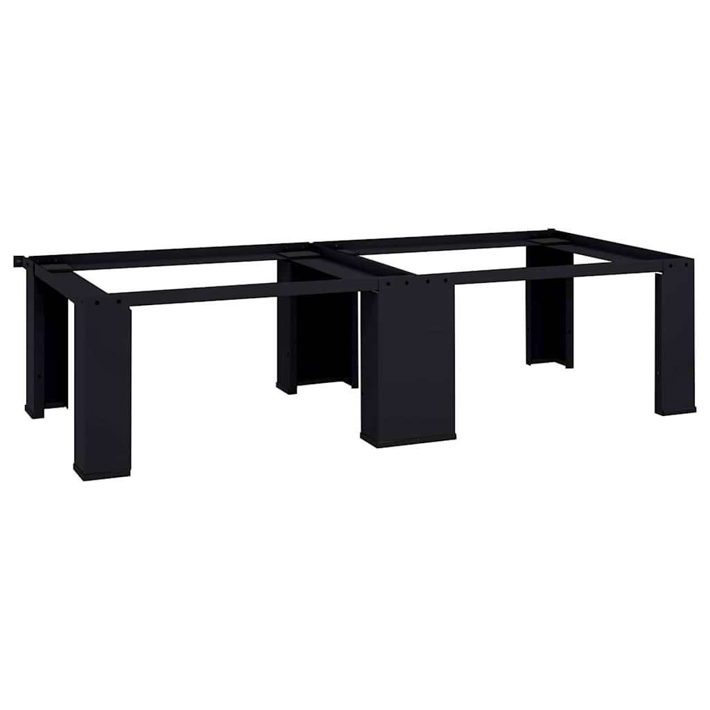 Vaskemaskine Pedestal 2 pcs Sort 127 x 54,5 x 32,5 cm Stål