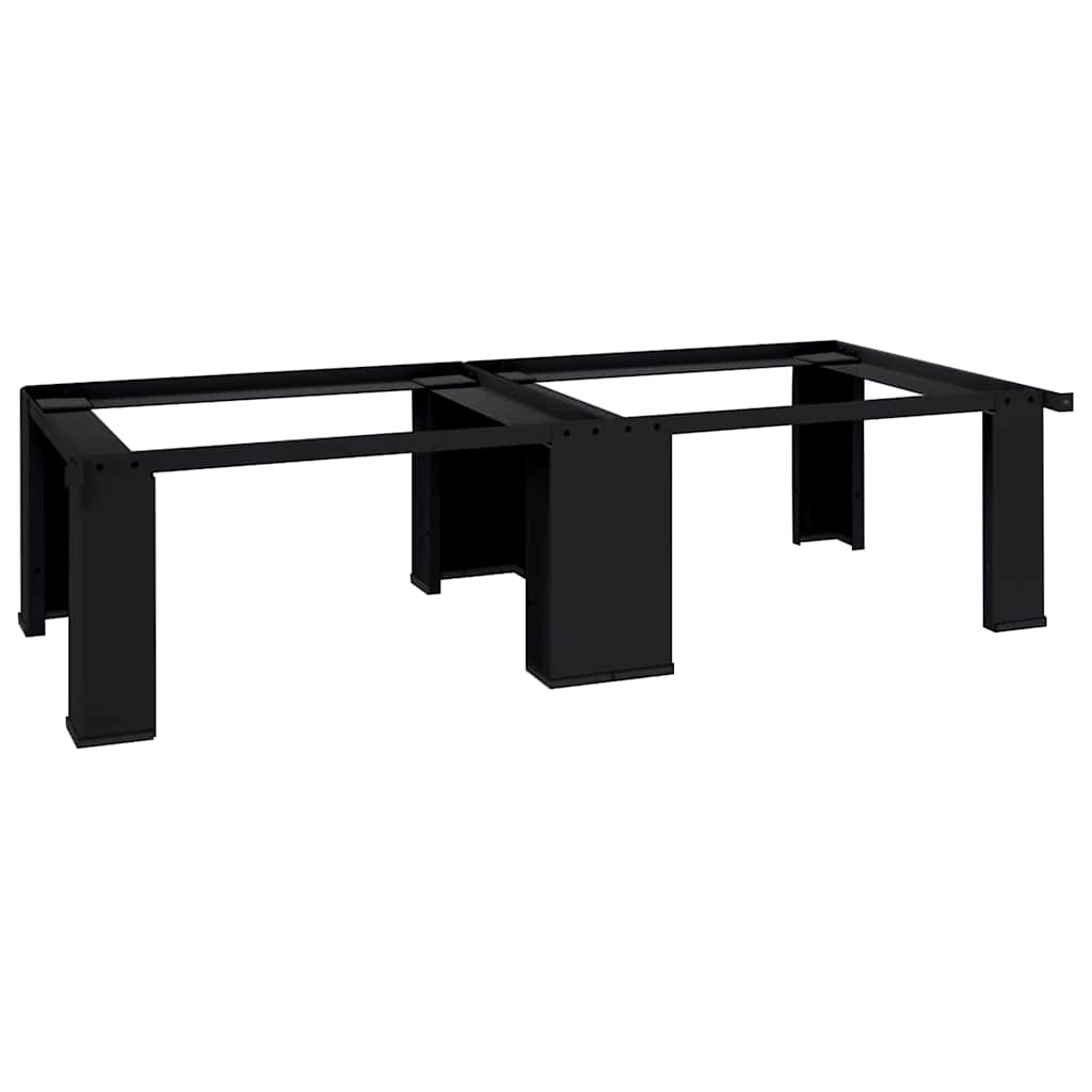 Vaskemaskine Pedestal 2 pcs Sort 127 x 54,5 x 32,5 cm Stål