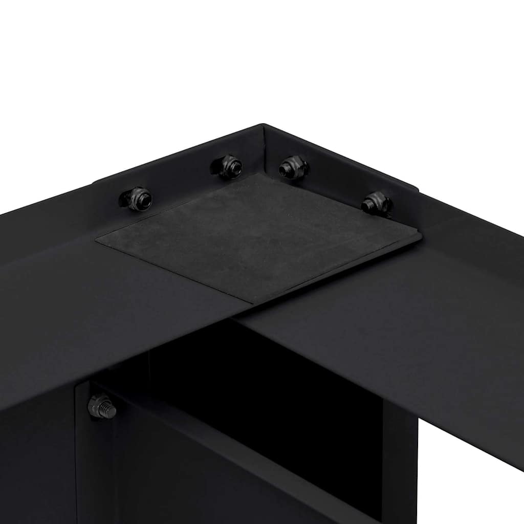 Vaskemaskine Pedestal 2 pcs Sort 127 x 54,5 x 32,5 cm Stål