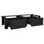 Vaskemaskine Pedestal 2 pcs Sort 127 x 54,5 x 32,5 cm Stål