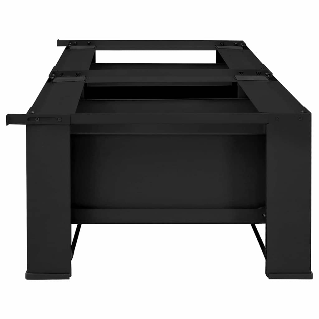 Vaskemaskine Pedestal 2 pcs Sort 127 x 54,5 x 32,5 cm Stål
