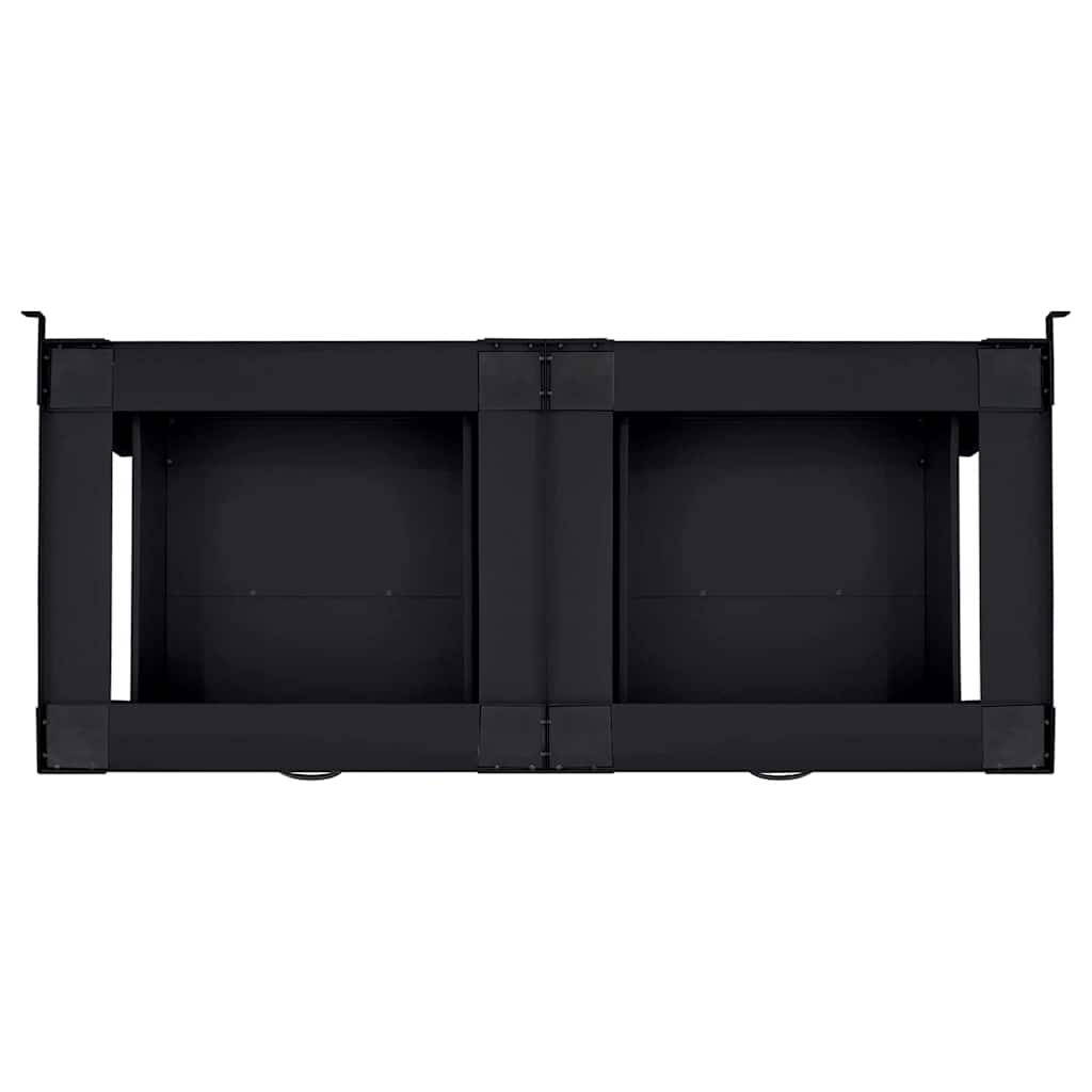 Vaskemaskine Pedestal 2 pcs Sort 127 x 54,5 x 32,5 cm Stål