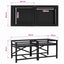 Vaskemaskine Pedestal 2 pcs Sort 120 x 56 x 52 cm Stål