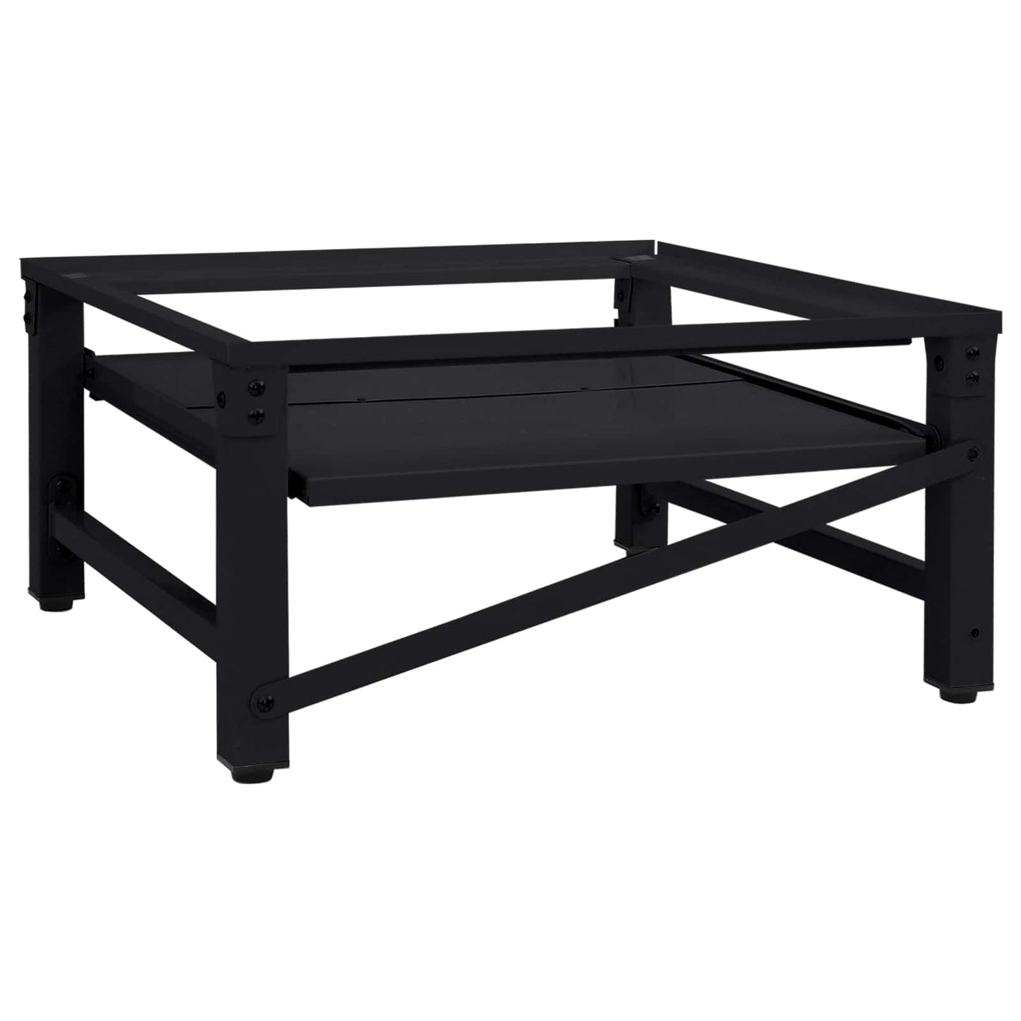 Vaskemaskine Pedestal Sort 62 x 60,5 x 32,5 cm Stål