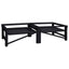 Vaskemaskine Pedestal 2 pcs Sort 124,5 x 61,5 x 32,5 cm Stål