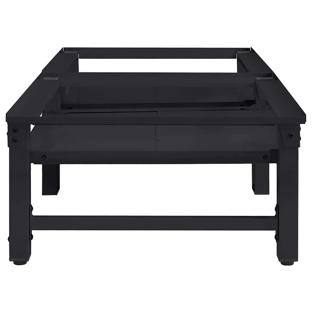 Vaskemaskine Pedestal 2 pcs Sort 124,5 x 61,5 x 32,5 cm Stål