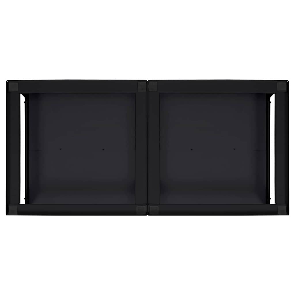 Vaskemaskine Pedestal 2 pcs Sort 124,5 x 61,5 x 32,5 cm Stål