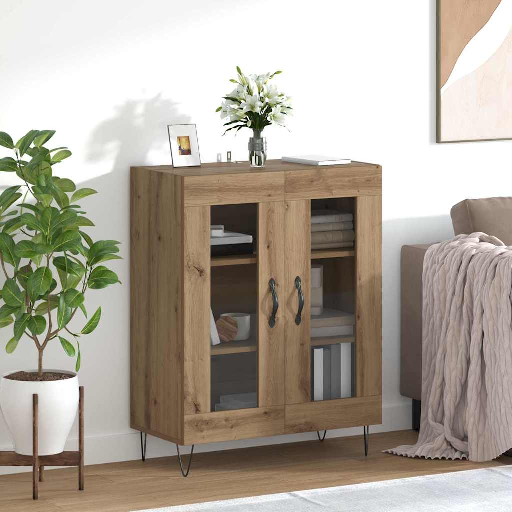 Sideboard Artisan Egetræ 69,5 x 34 x 90 cm Konstrueret træ