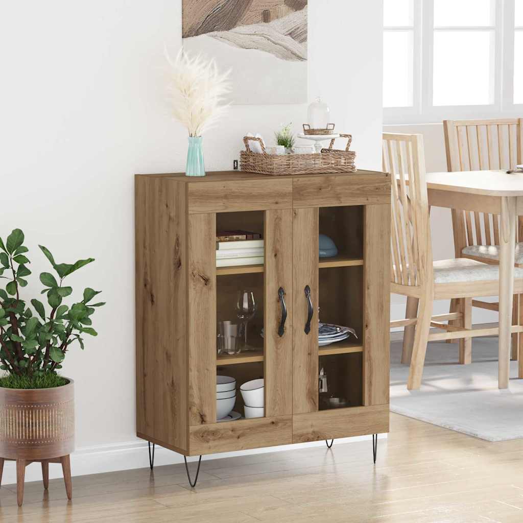Sideboard Artisan Egetræ 69,5 x 34 x 90 cm Konstrueret træ