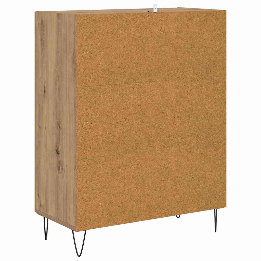 Sideboard Artisan Egetræ 69,5 x 34 x 90 cm Konstrueret træ
