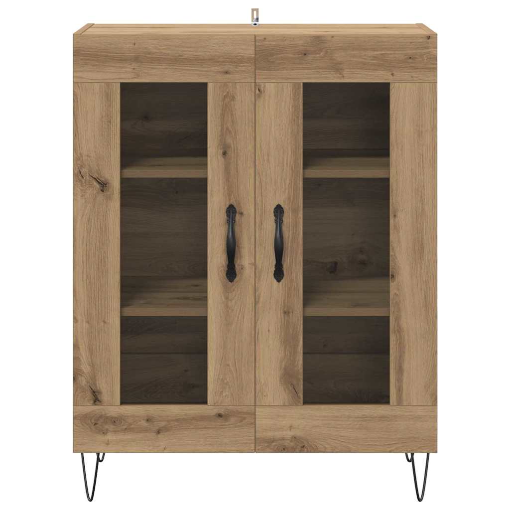 Sideboard Artisan Egetræ 69,5 x 34 x 90 cm Konstrueret træ