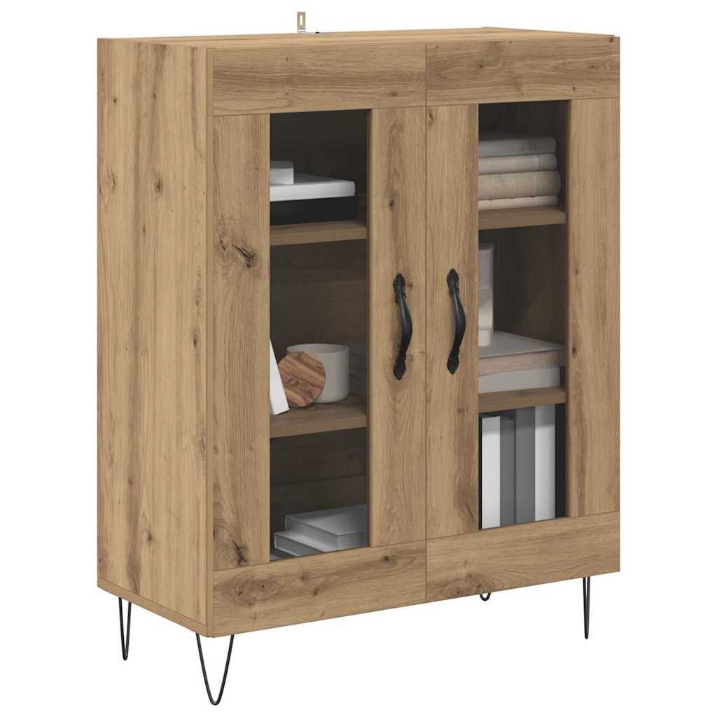 Sideboard Artisan Egetræ 69,5 x 34 x 90 cm Konstrueret træ