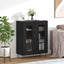 Sideboard Sort eg 69,5 x 34 x 90 cm Konstrueret træ