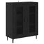 Sideboard Sort eg 69,5 x 34 x 90 cm Konstrueret træ