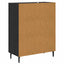 Sideboard Sort eg 69,5 x 34 x 90 cm Konstrueret træ