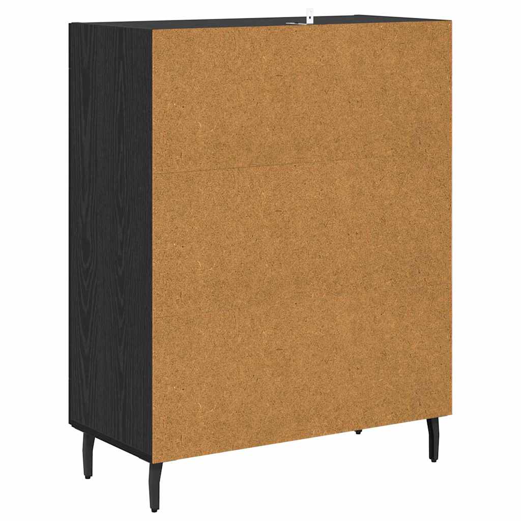 Sideboard Sort eg 69,5 x 34 x 90 cm Konstrueret træ