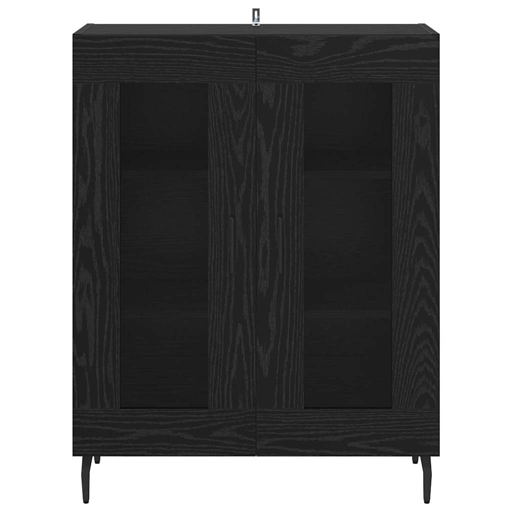 Sideboard Sort eg 69,5 x 34 x 90 cm Konstrueret træ