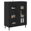 Sideboard Sort eg 69,5 x 34 x 90 cm Konstrueret træ