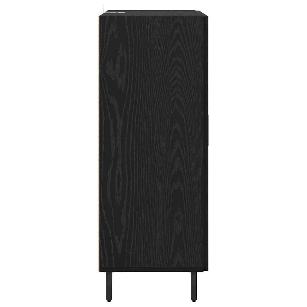 Sideboard Sort eg 69,5 x 34 x 90 cm Konstrueret træ