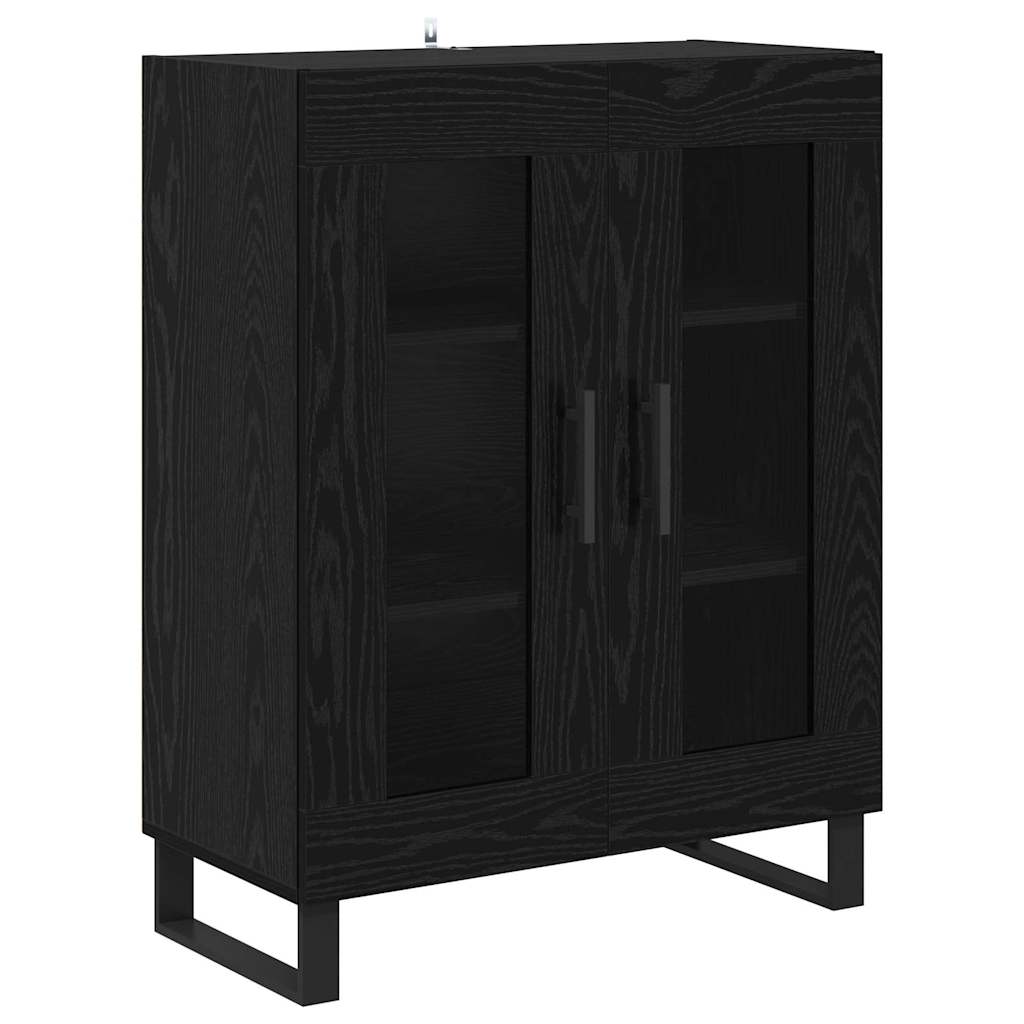 Sideboard Sort eg 69,5 x 34 x 90 cm Konstrueret træ