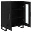 Sideboard Sort eg 69,5 x 34 x 90 cm Konstrueret træ