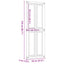 Ladedør Corona HonningBrun 70 x 210 cm Massivt fyrretræ