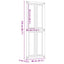 Ladedør Corona HonningBrun 80 x 210 cm Massivt fyrretræ