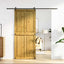 Ladedør Corona HonningBrun 90 x 210 cm Massivt fyrretræ