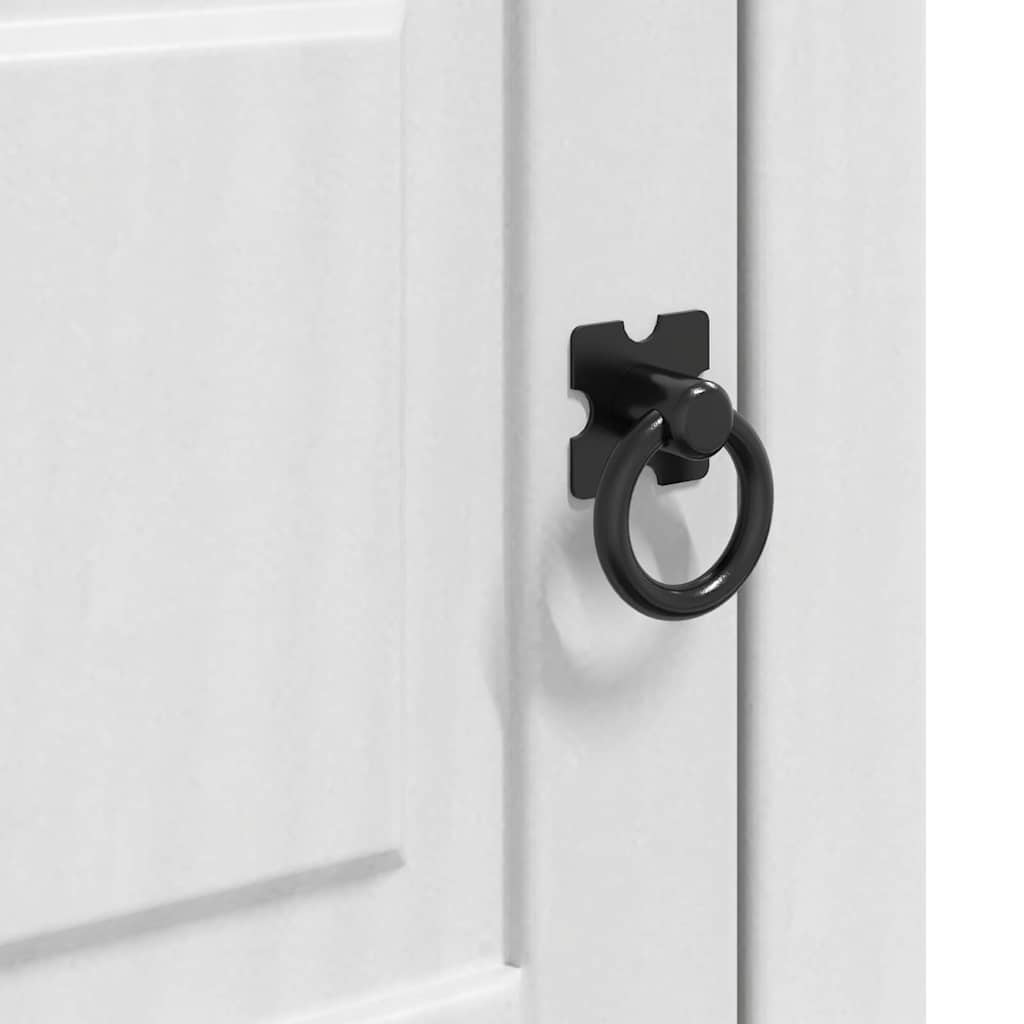 Sengebord Corona Hvid 35 x 32,5 x 58 cm Massiv fyrretræ