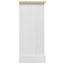 Sengebord Corona Hvid 35 x 32,5 x 74 cm Massiv fyrretræ