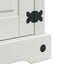 Sengebord Corona Hvid 45 x 35 x 64 cm Massiv fyrretræ