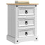 Sengebord Corona Hvid 45 x 35 x 64 cm Massiv fyrretræ