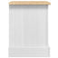 Sengebord Corona Hvid 53 x 39 x 47 cm Massiv fyrretræ