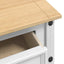 Endebord Corona Hvid 115 x 46 x 73 cm Massiv fyrretræ