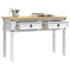 Endebord Corona Hvid 115 x 46 x 73 cm Massiv fyrretræ