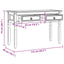 Endebord Corona Hvid 115 x 46 x 73 cm Massiv fyrretræ