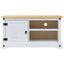 TV-skab Corona Hvid 100 x 40 x 52 cm Massiv fyrretræ