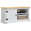 TV-skab Corona Hvid 100 x 40 x 52 cm Massiv fyrretræ