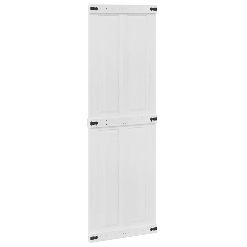 Ladedør CORONA 70 x 210 cm Massivt fyrretræ Hvid