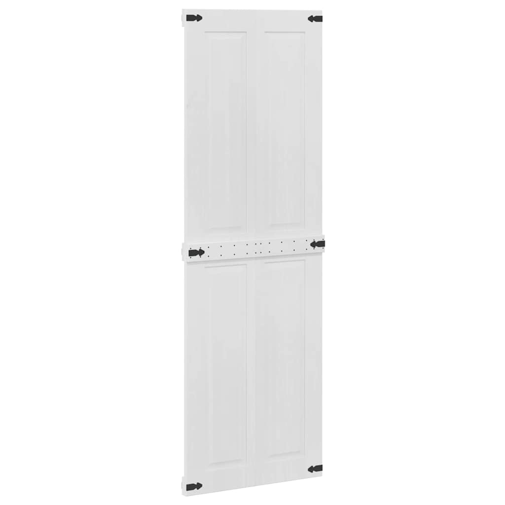 Ladedør CORONA 70 x 210 cm Massivt fyrretræ Hvid