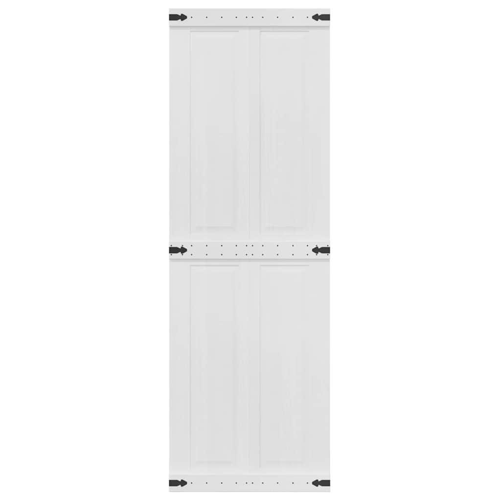 Ladedør CORONA 70 x 210 cm Massivt fyrretræ Hvid
