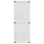 Ladedør CORONA 80 x 210 cm Massivt fyrretræ Hvid